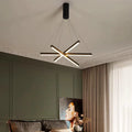 Contemporary Scandinavian Rectangular Long Combination Cylinder Base Aluminum Acrylic LED Chandelier Island Light for Living