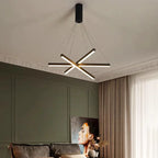 Contemporary Scandinavian Rectangular Long Combination Cylinder Base Aluminum Acrylic LED Chandelier Island Light for Living