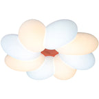 Modern Minimalist Kids Petal Surround Iron PLA LED Flush Mount Ceiling Light For Bedroom