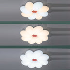Modern Minimalist Kids Petal Surround Iron PLA LED Flush Mount Ceiling Light For Bedroom