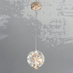 Modern Luxury Ball Multi Round Hardware Crystal LED Pendant Light For Bedroom