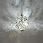 Modern Luxury Ball Multi Round Hardware Crystal LED Pendant Light For Bedroom