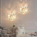 Modern Luxury Ball Multi Round Hardware Crystal LED Pendant Light For Bedroom