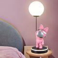 Lumendat Contemporary Creative Cartoon Kids Space Rabbit Balloon Resin Plastic LED Table Lamp For Bedroom Lumendat