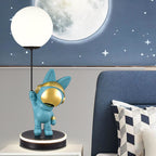 Lumendat Contemporary Creative Cartoon Kids Space Rabbit Balloon Resin Plastic LED Table Lamp For Bedroom Lumendat