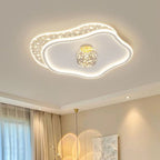 Contemporary Scandinavian Cloud Star Ball Hardware Acrylic LED Flush Mount Ceiling Light For Bedroom