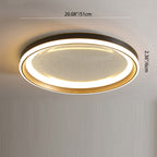 Modern Luxury Round Star Iron Aluminum Acrylic LED Flush Mount Ceiling Light For Bedroom