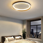 Modern Luxury Round Star Iron Aluminum Acrylic LED Flush Mount Ceiling Light For Bedroom