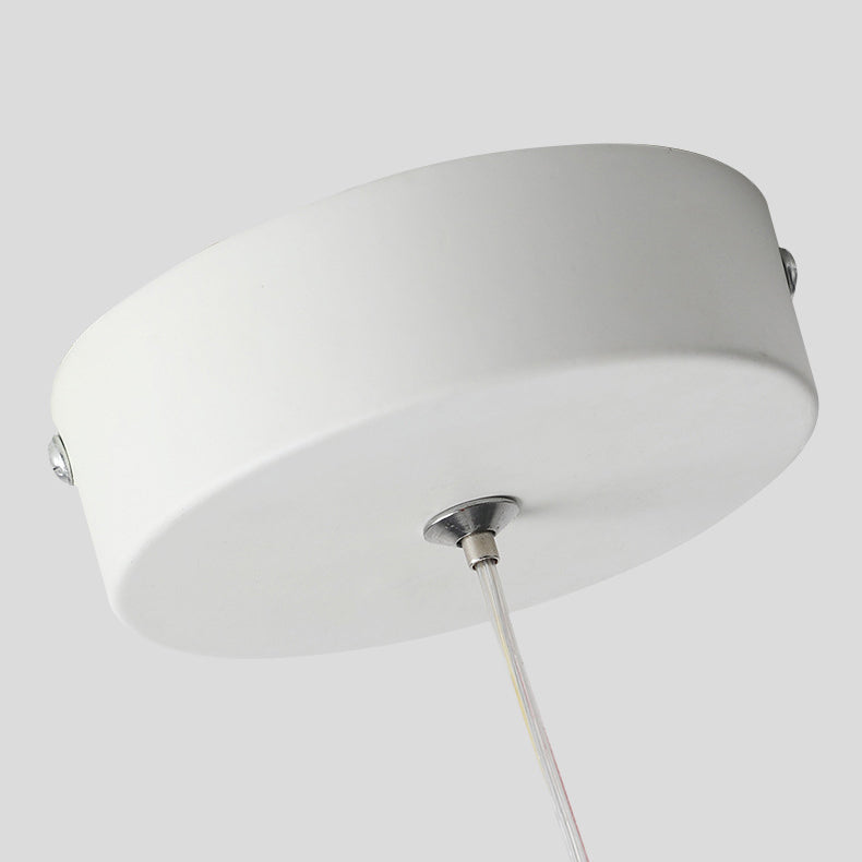 Modern Minimalist Bend Wrap Triangle Aluminum Acrylic LED Pendant Light for Living Room