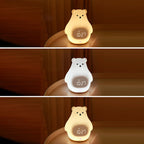 Lumendat Contemporary Creative Cartoon Kids Bear ABS Silicone PC LED Table Lamp For Bedroom Lumendat