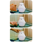 Lumendat Contemporary Creative Cartoon Kids Bear ABS Silicone PC LED Table Lamp For Bedroom Lumendat