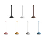 Contemporary Creative Cone Mushroom Aluminum Acrylic LED Table Lamp For Bedroom Lumendat