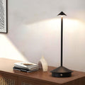 Contemporary Creative Cone Mushroom Aluminum Acrylic LED Table Lamp For Bedroom Lumendat