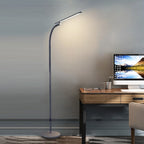 Modern Minimalist Long Pole Rectangular ABS Aluminum LED Standing Floor Lamp For Living Room Lumendat