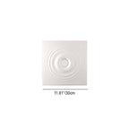 Contemporary Creative Ripple Round Plaster 1-Light Flush Mount Ceiling Light For Living Room
