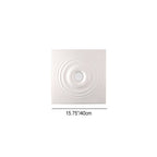 Contemporary Creative Ripple Round Plaster 1-Light Flush Mount Ceiling Light For Living Room