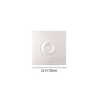 Contemporary Creative Ripple Round Plaster 1-Light Flush Mount Ceiling Light For Living Room