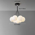 Contemporary Creative Branch Bubbles Iron Resin 7/13 Light Chandelier for Living Room BulbSquare