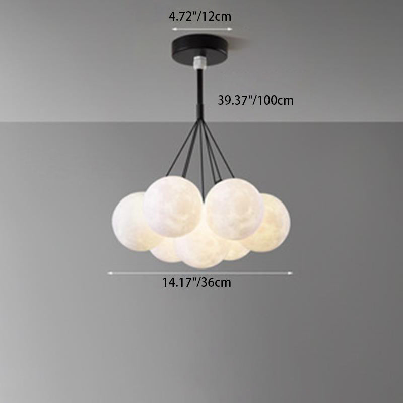 Contemporary Creative Branch Bubbles Iron Resin 7/13 Light Chandelier for Living Room