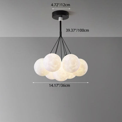 Contemporary Creative Branch Bubbles Iron Resin 7/13 Light Chandelier for Living Room
