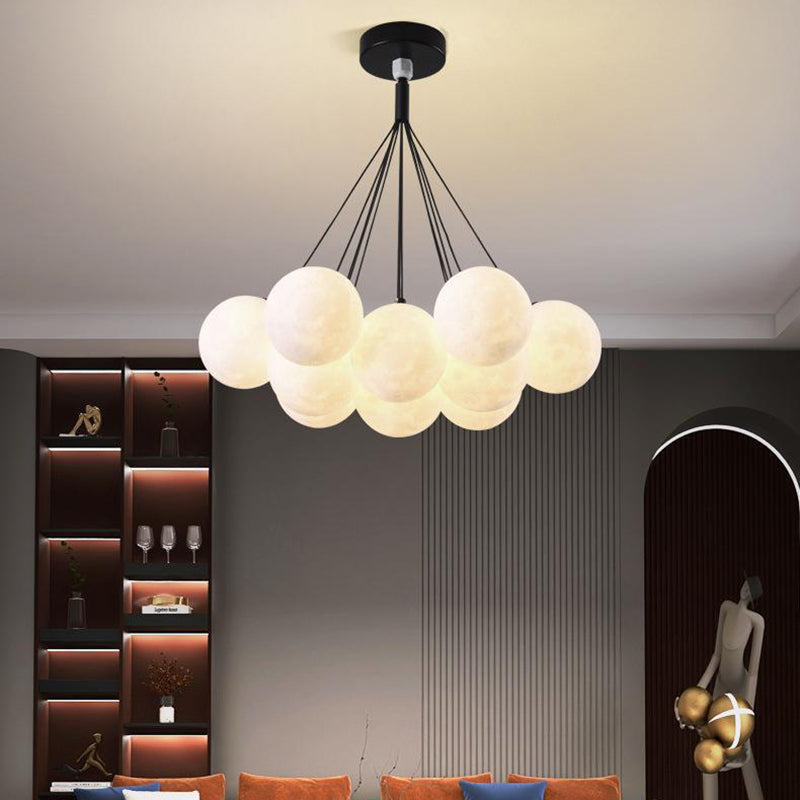 Contemporary Creative Branch Bubbles Iron Resin 7/13 Light Chandelier for Living Room