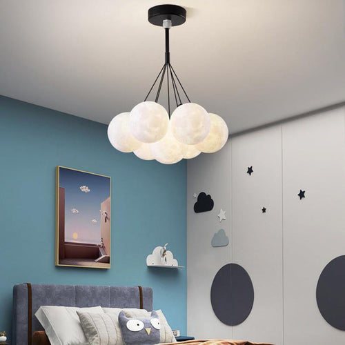 Contemporary Creative Branch Bubbles Iron Resin 7/13 Light Chandelier for Living Room