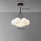 Contemporary Creative Branch Bubbles Iron Resin 7/13 Light Chandelier for Living Room BulbSquare