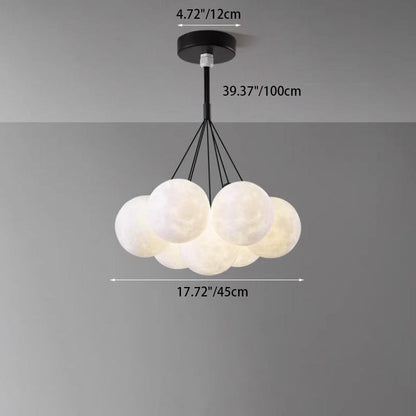 Contemporary Creative Branch Bubbles Iron Resin 7/13 Light Chandelier for Living Room