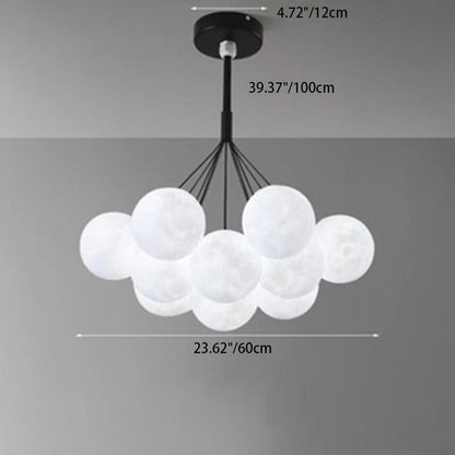 Contemporary Creative Branch Bubbles Iron Resin 7/13 Light Chandelier for Living Room