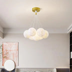 Contemporary Creative Branch Bubbles Iron Resin 7/13 Light Chandelier for Living Room BulbSquare