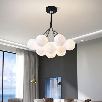 Contemporary Creative Branch Bubbles Iron Resin 7/13 Light Chandelier for Living Room