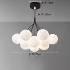 Contemporary Creative Branch Bubbles Iron Resin 7/13 Light Chandelier for Living Room BulbSquare