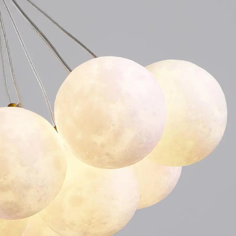 Contemporary Creative Branch Bubbles Iron Resin 7/13 Light Chandelier for Living Room BulbSquare