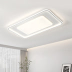 Contemporary Scandinavian Square Round Rectangle Iron Aluminum Silicone Acrylic LED Flush Mount Ceiling Light For Living Room