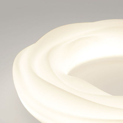 Modern Minimalist Flowers Iron PE LED Flush Mount Ceiling Light For Bedroom