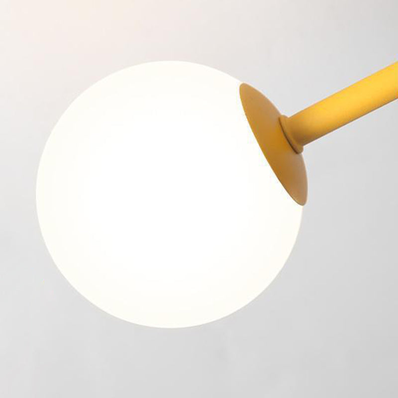 Lumendat Contemporary Creative Macaron Kids Ball Branch Disc Base 5-Light Chandelier For Bedroom Lumendat