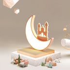 Lumendat Contemporary Creative Moon Acrylic Hardware LED Kids Flush Mount Ceiling Light For Bedroom Lumendat