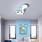 Lumendat Contemporary Creative Animal Deer Acrylic Hardware LED Kids Flush Mount Ceiling Light For Bedroom Lumendat