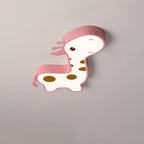 Lumendat Contemporary Creative Animal Deer Acrylic Hardware LED Kids Flush Mount Ceiling Light For Bedroom Lumendat