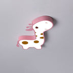 Lumendat Contemporary Creative Animal Deer Acrylic Hardware LED Kids Flush Mount Ceiling Light For Bedroom Lumendat