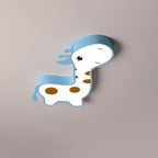 Lumendat Contemporary Creative Animal Deer Acrylic Hardware LED Kids Flush Mount Ceiling Light For Bedroom Lumendat