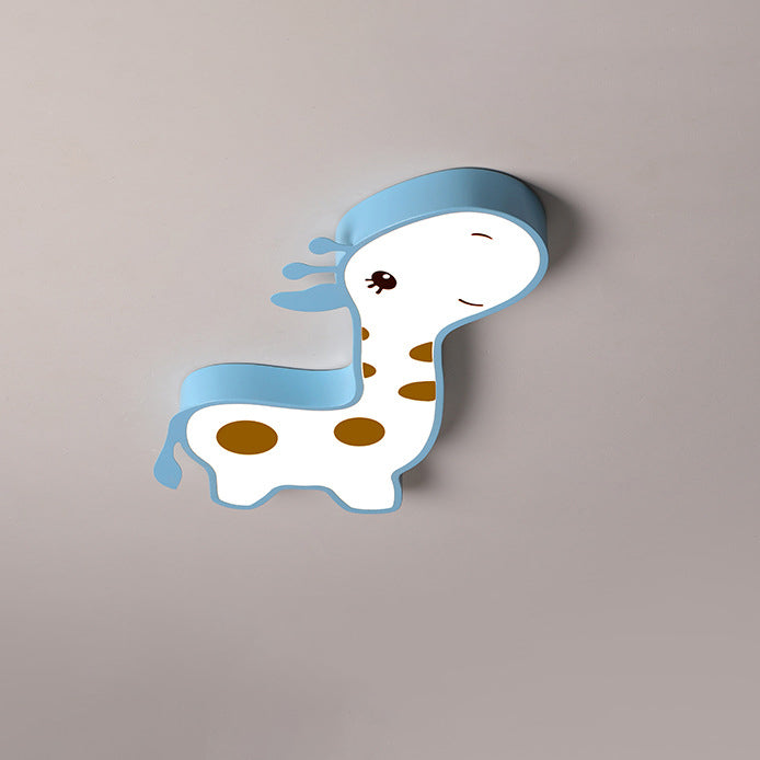 Lumendat Contemporary Creative Animal Deer Acrylic Hardware LED Kids Flush Mount Ceiling Light For Bedroom Lumendat
