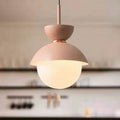Contemporary Scandinavian Aluminum Globe Glass Shade 1-light Pendant Light for Dining Room BulbSquare