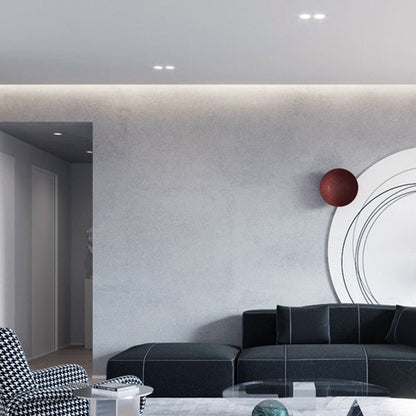 Modern Minimalist Round Aluminum Acrylic LED Downlight Flush Mount Ceiling Light for Living Room