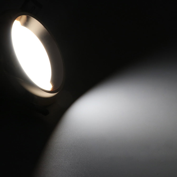 Modern Minimalist Round Aluminum Acrylic LED Downlight Flush Mount Ceiling Light for Living Room
