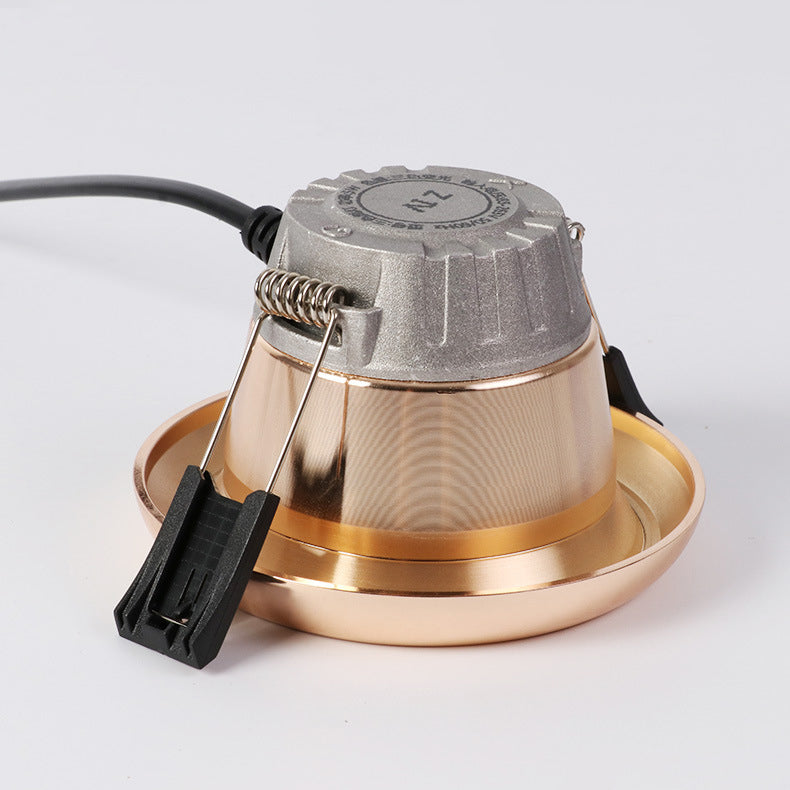 Modern Minimalist Round Aluminum Acrylic LED Downlight Flush Mount Ceiling Light for Living Room