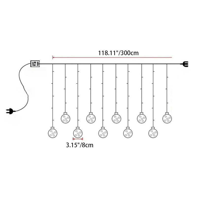 Contemporary Creative Christmas Tree Snowman LED Decoration String Lights For Living Room Lumendat