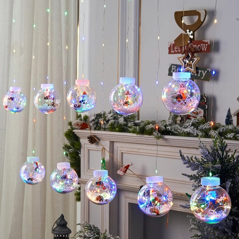 Contemporary Creative Christmas Tree Snowman LED Decoration String Lights For Living Room Lumendat