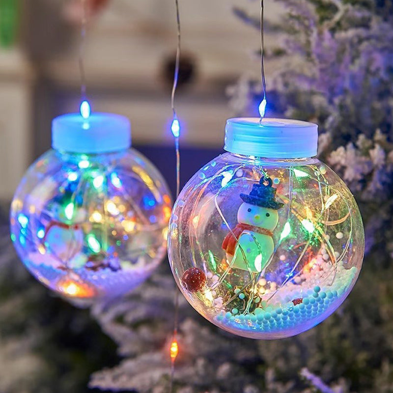 Contemporary Creative Christmas Tree Snowman LED Decoration String Lights For Living Room Lumendat