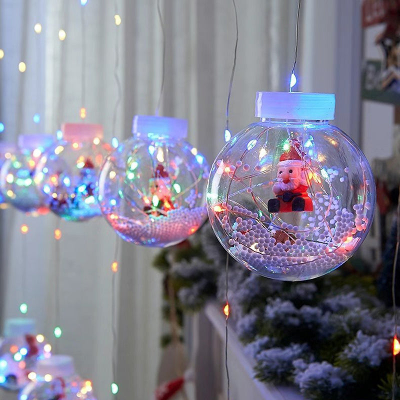 Contemporary Creative Christmas Tree Snowman LED Decoration String Lights For Living Room Lumendat